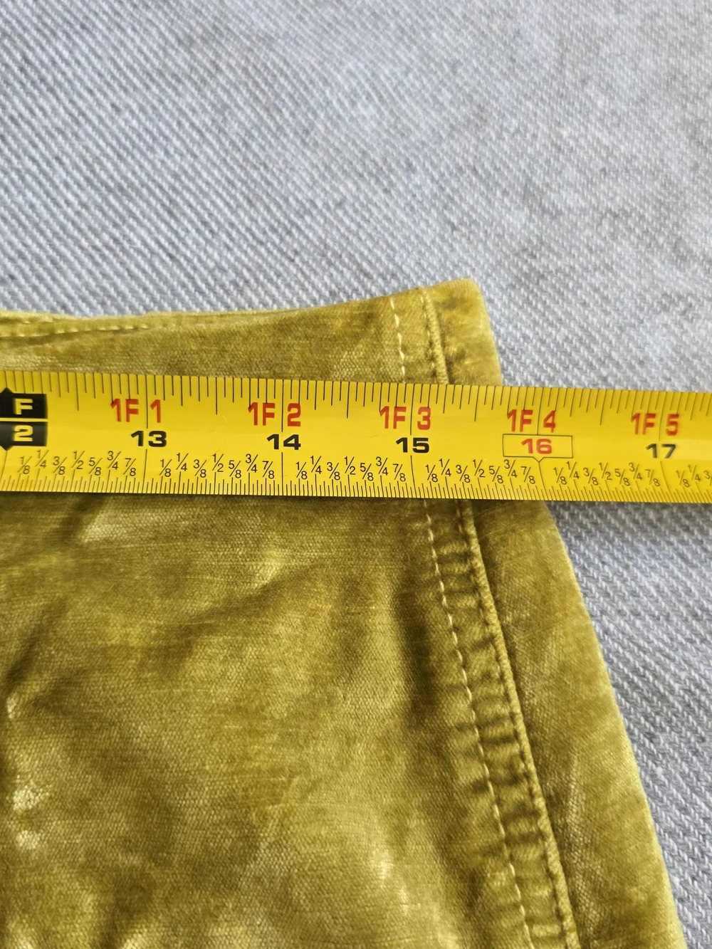 Free People Modern Femme Chartreuse Velvet Mini Skirt